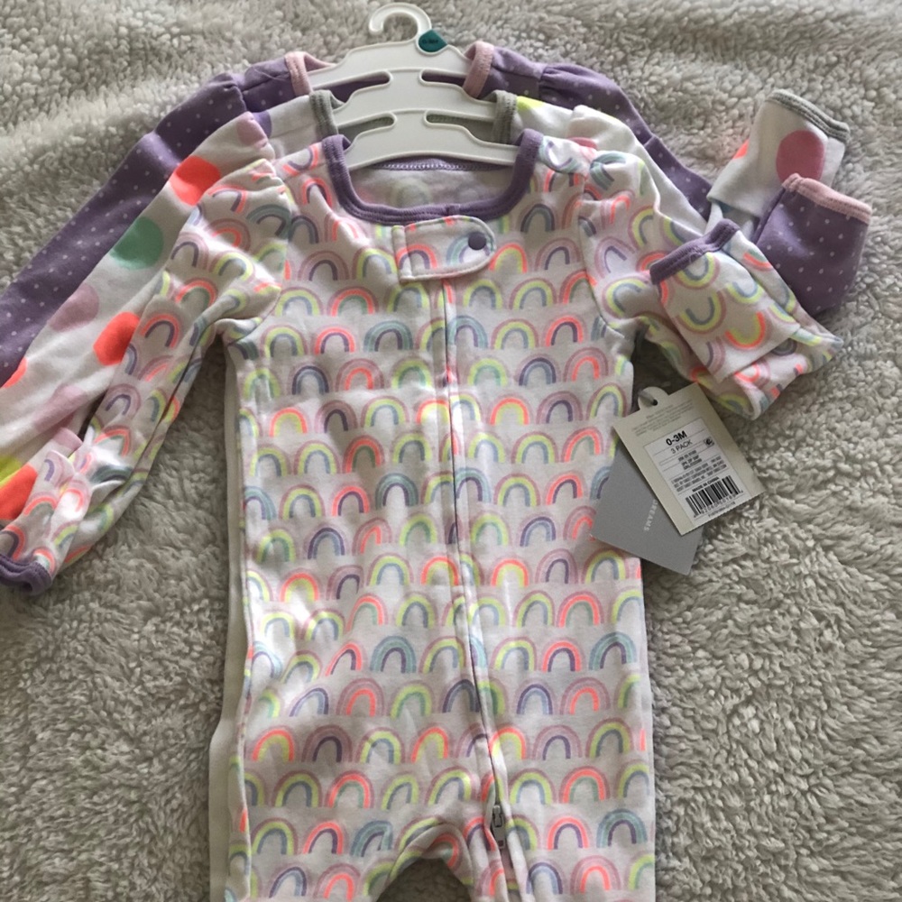 Could Island baby footies - 3 pack